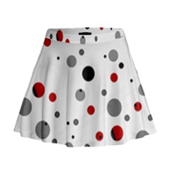Decorative dots pattern Mini Flare Skirt