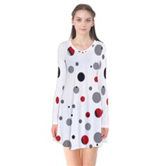 Decorative dots pattern Flare Dress