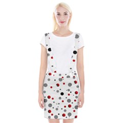 Decorative dots pattern Braces Suspender Skirt
