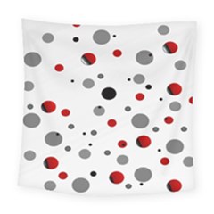 Decorative Dots Pattern Square Tapestry (large)