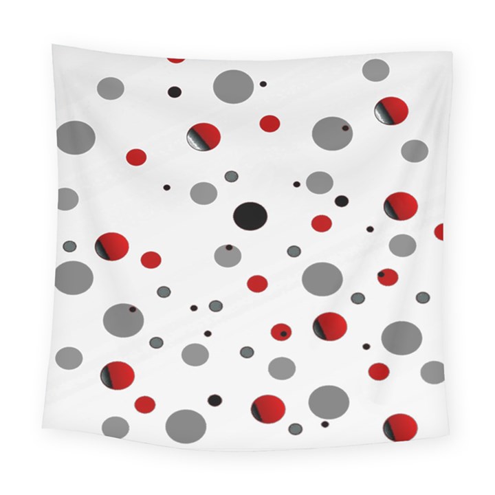 Decorative dots pattern Square Tapestry (Large)