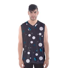 Decorative dots pattern Men s Basketball Tank Top