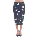 Decorative dots pattern Velvet Midi Pencil Skirt View1