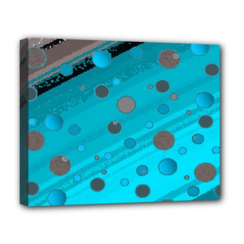 Decorative Dots Pattern Deluxe Canvas 20  X 16   by ValentinaDesign