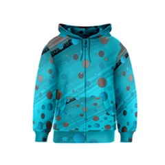 Decorative Dots Pattern Kids  Zipper Hoodie by ValentinaDesign