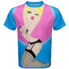 Burlesque Girl Cotton Tee by PinUpPerfection