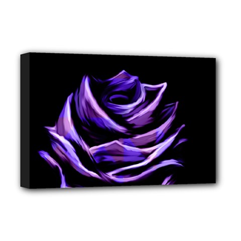 Rose Flower Design Nature Blossom Deluxe Canvas 18  X 12  