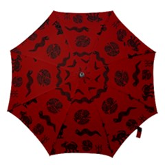 Aztecs Pattern Hook Handle Umbrellas (medium) by ValentinaDesign