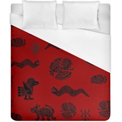 Aztecs Pattern Duvet Cover (california King Size) by ValentinaDesign