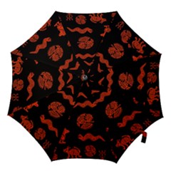 Aztecs Pattern Hook Handle Umbrellas (medium) by ValentinaDesign
