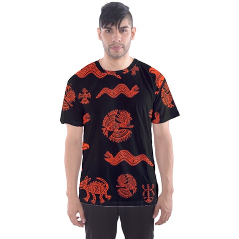 Aztecs Pattern Men s Sport Mesh Tee by ValentinaDesign