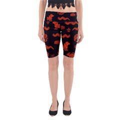 Aztecs Pattern Yoga Cropped Leggings