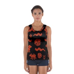 Aztecs Pattern Women s Sport Tank Top 