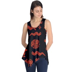 Aztecs Pattern Sleeveless Tunic