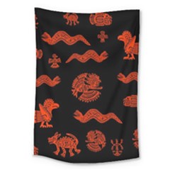 Aztecs Pattern Large Tapestry