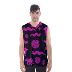 Aztecs Pattern Men s Basketball Tank Top