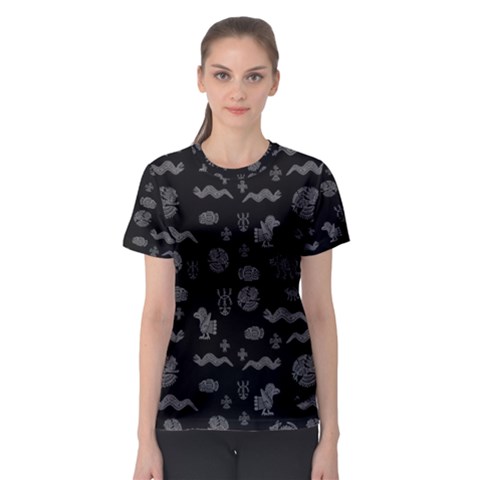 Aztecs Pattern Women s Sport Mesh Tee by ValentinaDesign