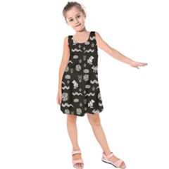 Aztecs Pattern Kids  Sleeveless Dress by ValentinaDesign