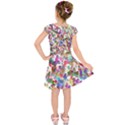 Colorful spirals on a white background                 Kids  Short Sleeve Dress View2