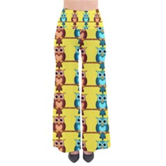 Owls Pattern      Women s Chic Palazzo Pants by LalyLauraFLM