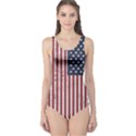 Distressed Flag One Piece Swimsuit View1