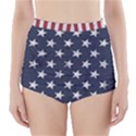 Distressed Flag High-Waisted Bikini Bottoms View1