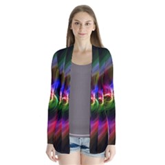 Abstract Art Color Design Lines Cardigans