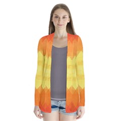 Pattern Retired Background Orange Cardigans by Nexatart