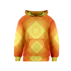 Pattern Retired Background Orange Kids  Pullover Hoodie by Nexatart