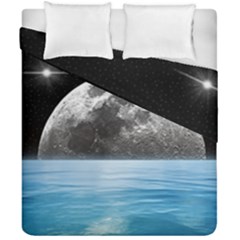 Moon Ocean Duvet Cover Double Side (california King Size) by LoolyElzayat