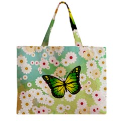 Green Butterfly Medium Tote Bag by linceazul