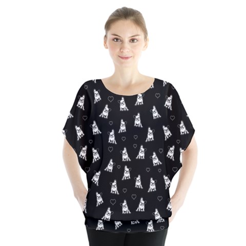 French Bulldog Blouse by Valentinaart