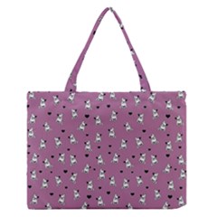 French Bulldog Medium Zipper Tote Bag by Valentinaart