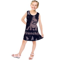 French Bulldog Kids  Tunic Dress by Valentinaart