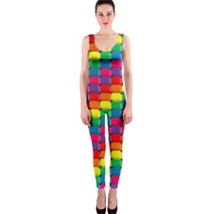 Colorful 3d Rectangles           Onepiece Catsuit by LalyLauraFLM