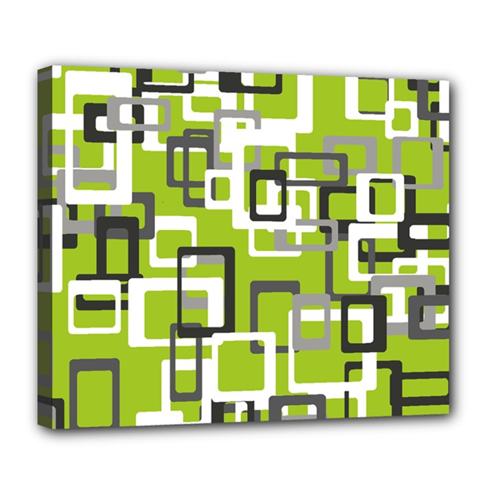 Pattern Abstract Form Four Corner Deluxe Canvas 24  x 20  