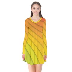 Abstract Pattern Lines Wave Flare Dress by Nexatart