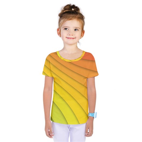 Abstract Pattern Lines Wave Kids  One Piece Tee by Nexatart