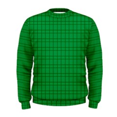 Pattern Green Background Lines Men s Sweatshirt by Nexatart