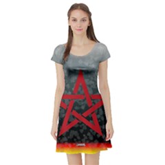 Bullshit Shirts Celtic Pentagramm 1 Short Sleeve Skater Dress by bullshitdesign