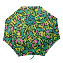 Circle Background Background Texture Folding Umbrellas by Nexatart