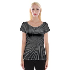 Abstract Art Color Design Lines Women s Cap Sleeve Top by Nexatart