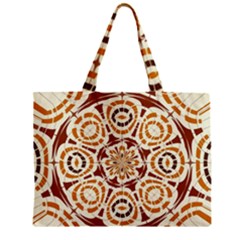 Brown And Tan Abstract Zipper Mini Tote Bag by linceazul