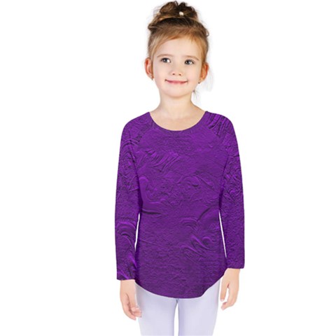 Texture Background Backgrounds Kids  Long Sleeve Tee by Nexatart