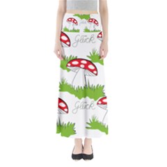 Mushroom Luck Fly Agaric Lucky Guy Maxi Skirts by Nexatart