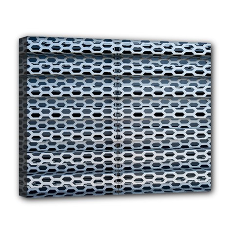 Texture Pattern Metal Deluxe Canvas 20  X 16   by Nexatart