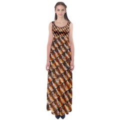 Dirty Pattern Roof Texture Empire Waist Maxi Dress by Nexatart