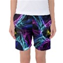 Abstract Art Color Design Lines Women s Basketball Shorts View1
