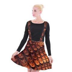 Fractal Mathematics Frax Suspender Skater Skirt by Nexatart