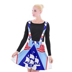 Haifa Coat Of Arms  Suspender Skater Skirt by abbeyz71